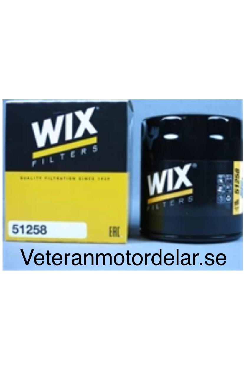 Oljefilter WIX 51258 1960-76 390, 429, 472, 500 V8 (Längd 110mm)