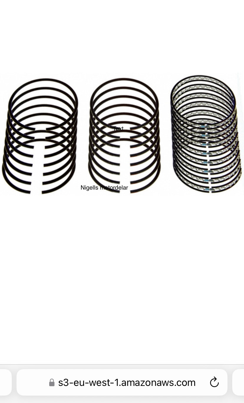 Kolvringssats E 251X STD MÅTT 101,60 x 1,98 x 1,98 x 4,76