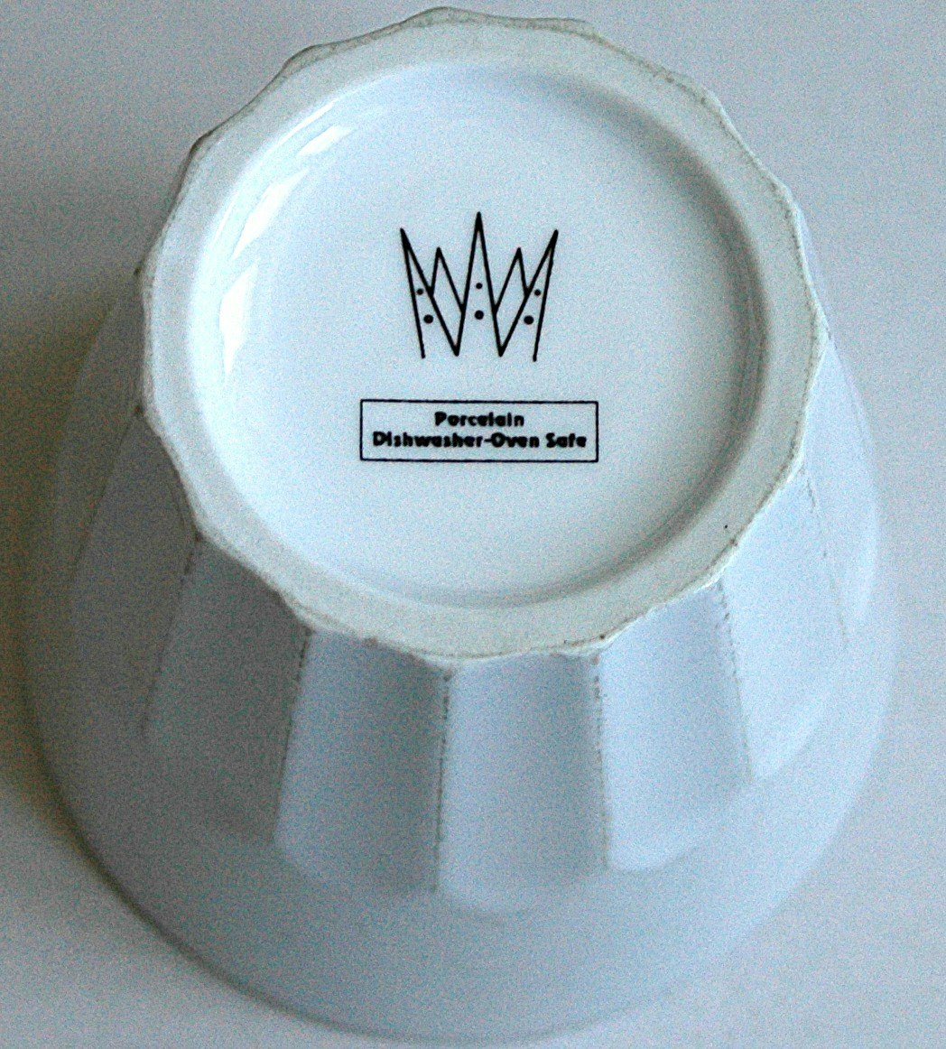 Räfflad Kaffe/Tea mugg utan öra, 1990-tal