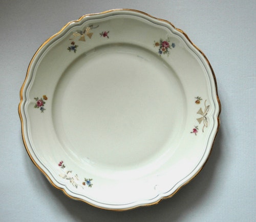Hackefors "32" Tallrik Blommönster 1930-40 tal