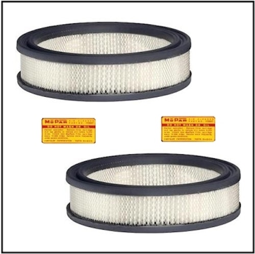 Luftfilter WIX 42021 1960-64 Mopar 2-4 port förg. V8 (CA-165PL)