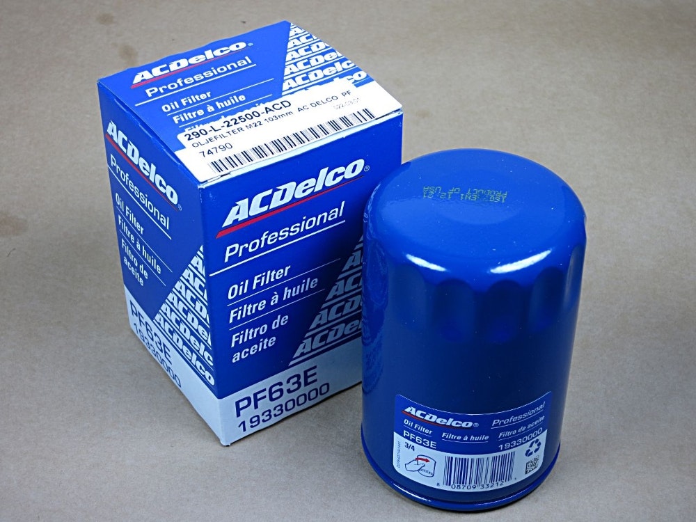 Oljefilter AC-Delco PF-63E 2011-23 227 V6, 302 V8 (57502)