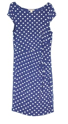 Klänning Anna Field, Indigo-Blå med Vita Prickar