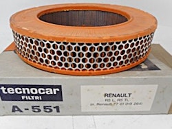 Luftfilter Tecnocar A-551 1972-79 R5L, R5TL (Metallhus)