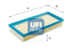 Luftfilter UFI 30.845.00 1976-77 Kadett 1,9 lit. GT/E (C-3984)