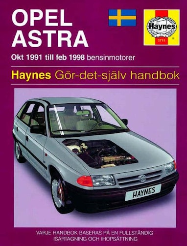 Haynes S3715 1991-98 Opel Astra Bensin, Svensk text