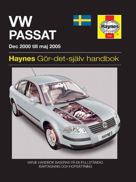 Haynes S4764 2000-05 VW Passat, Svensk text