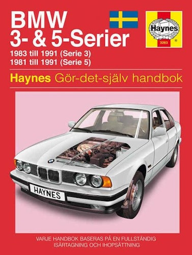 Haynes S3263 1981-91 BMW 3-5 Serien, Svensk text