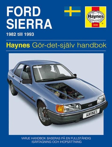 Haynes S3038 1982-93 Ford Sierra, Svensk text