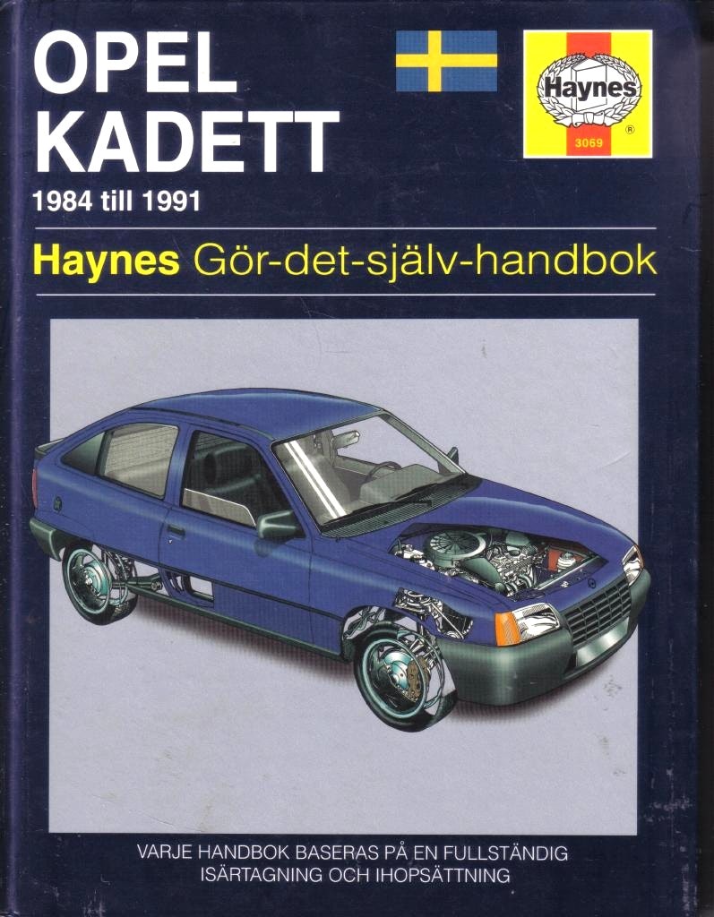 Haynes S3069 1984-91 Kadett, Svensk text.