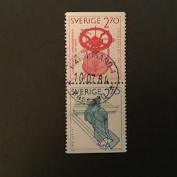 MADE IN SWEDEN 1984 facit nr 1302 SX lyxstämplat par HÄRNÖSAND 1