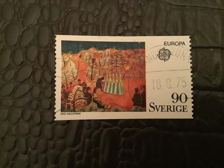EUROPA IV MÅLARKOSNT facit nr 916 praktstämplat LANDSKRONA