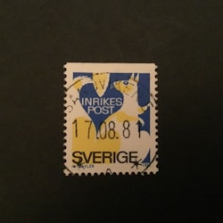 RABATTMÄRKE II 1980 facit nr 1122 LYXSTÄMPLAT SANDVIKEN 17.08.81.