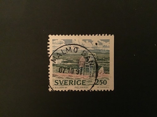 NATIONALPARKER 2 facit nr 1600  praktstämplat MALMÖ BAN