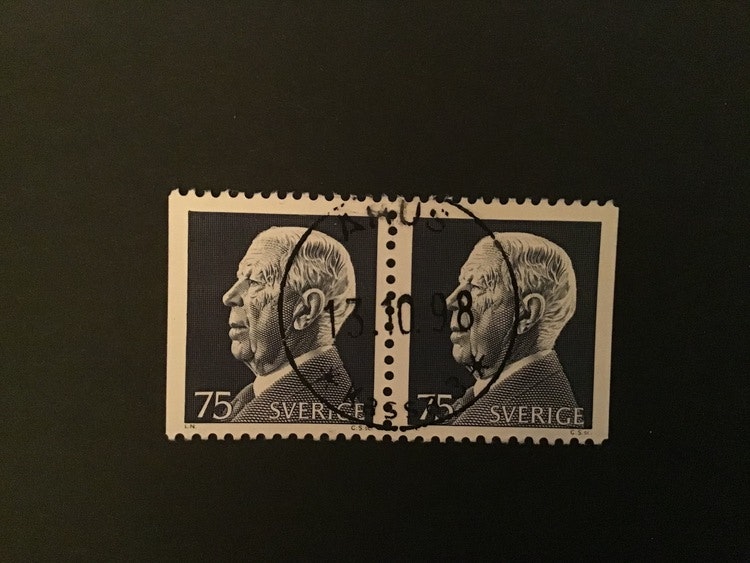 GUSTAF VI ADOLF facit nr 796 BB lyxstämplat par ÅHUS