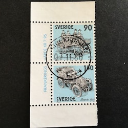 Svensk Bilhistoria facit nr 1135+1138 i  lyxstämplat par STOCKHOLM