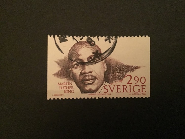 NOBELPRISTAGARE FRED 1986, facit nr 1433 stämplat märke