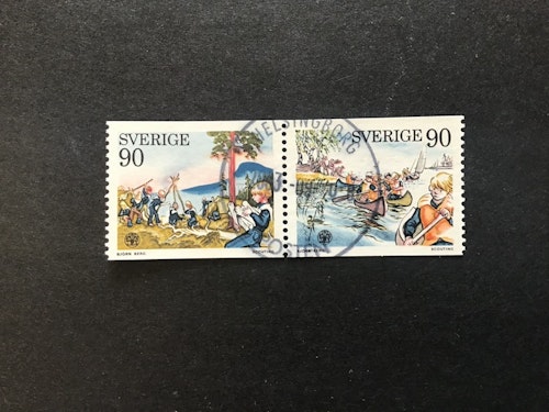 SCOUTING 1975 facit nr 939 SX 2 lyxstämplat par HELSINGBORG