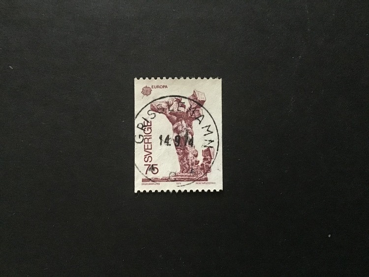 EUROPA III SKULPTURKONST facit nr 867 lyxstämplat GRISSLEHAMN