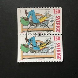 Svenska serie facit nr 1144 lyxstämplat par Stockholm