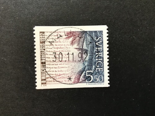 NOBELPRISTAGARE LITTERATUR facit nr 1770 lyxstämplat MALMÖ 1