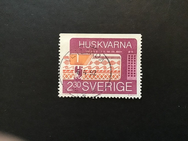 SMÅLÄNDSK FÖRETAGSAMHET facit nr 1572 lyxstämplat VETLANDA