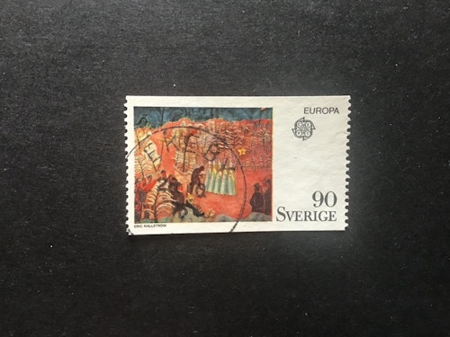 EUROPA IV MÅLARKONST facit nr 916  praktstämplat EKEBY
