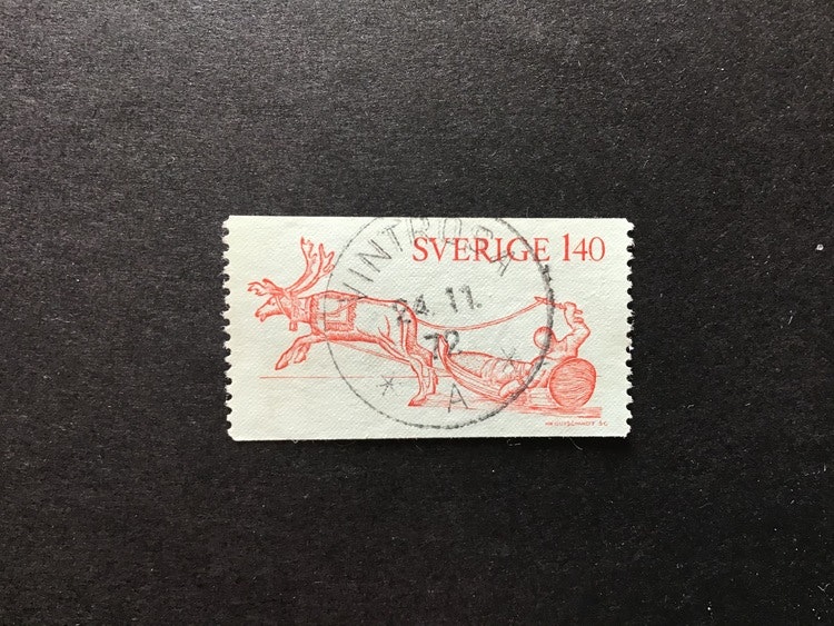 LAPPONIA 1972 facit nr 777 praktstämplat VINTROSA