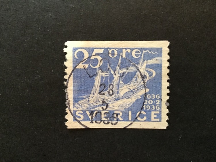 Postverket facit nr 250  LYXSTÄMPLAT LOS