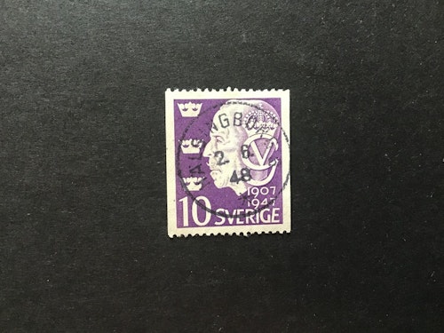 GUSTAF V facit nr 376 A praktstämplat HÄLSINGBORG