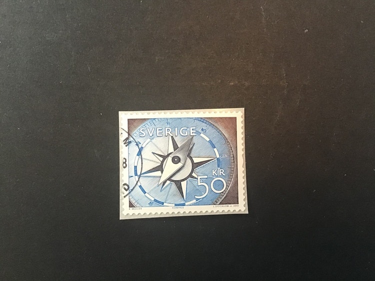 MÄTA TID OCH RUM I, facit nr 2950 stämplat märke