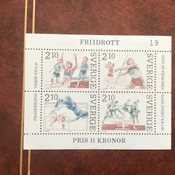 FRIIDROTT 1986 facit nr 1420-1423 postfriskt block