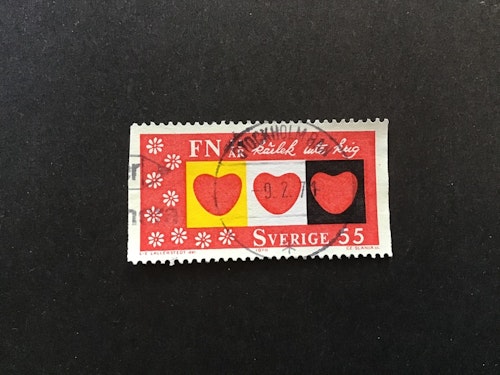 FN 25 ÅR 1970 facit nr 709 A2 lyxstämplat STOCKHOLM BAN