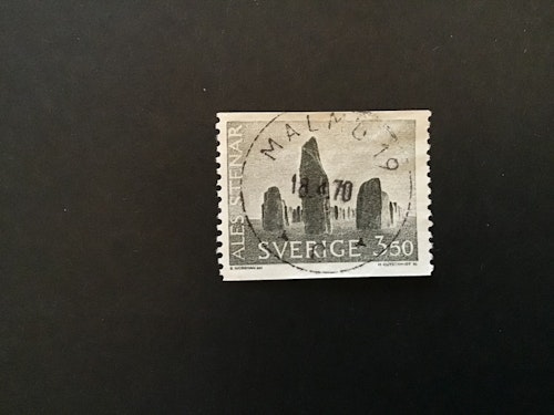 ALE STENAR 1966 facit nr 579 lyxstämplat MALMÖ 19