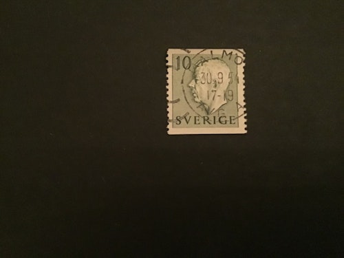 GUSTAF VI ADOLF TYP I facit nr 399 AnPRAKTSTÄMPLAT MALMÖ