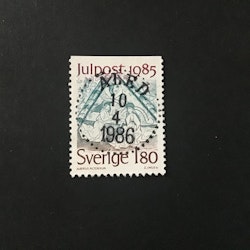 JULPOST 1985 facit nr 1377 lyxstämplat ÅLED