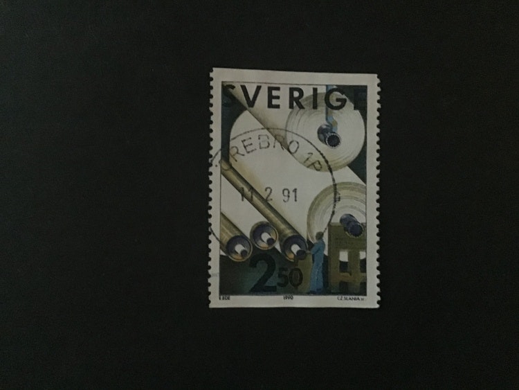 MASSA OCH PAPPER 1990 facit nr 1639 lyxstämplat ÖREBRO 1 P