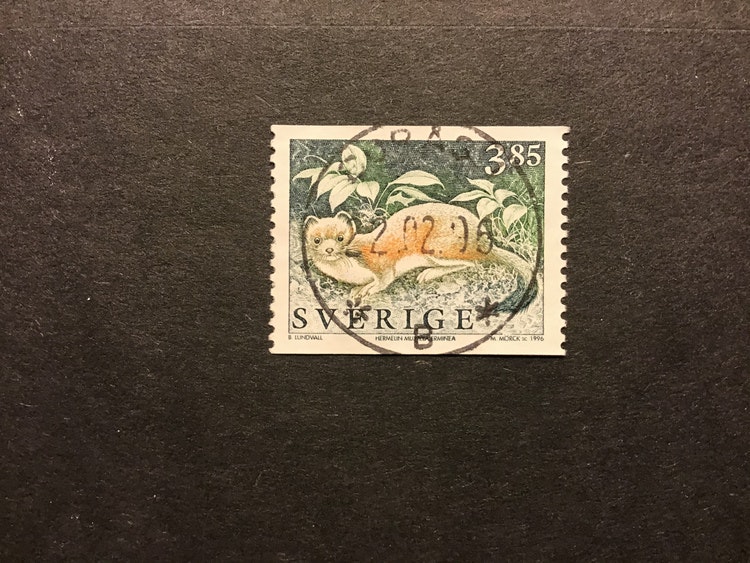 VILDA DJUR 3 1996 facit nr 1942 A lyxstämplat BORÅS 1