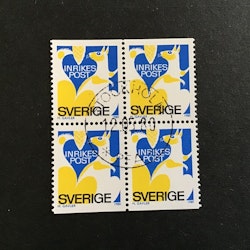 RABATTMÄRKE II 1980 facit hr 1122 BB lyxstämplat 4-block STOCKHOLM