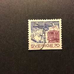SVENSKT NÄRINGSLIV 1970, facit nr 705 stämplat märke