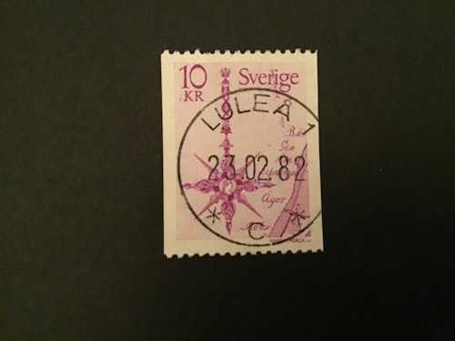 NORRPIL 1978 facit nr 1054 LYXSTÄMPLAT LULEÅ 1
