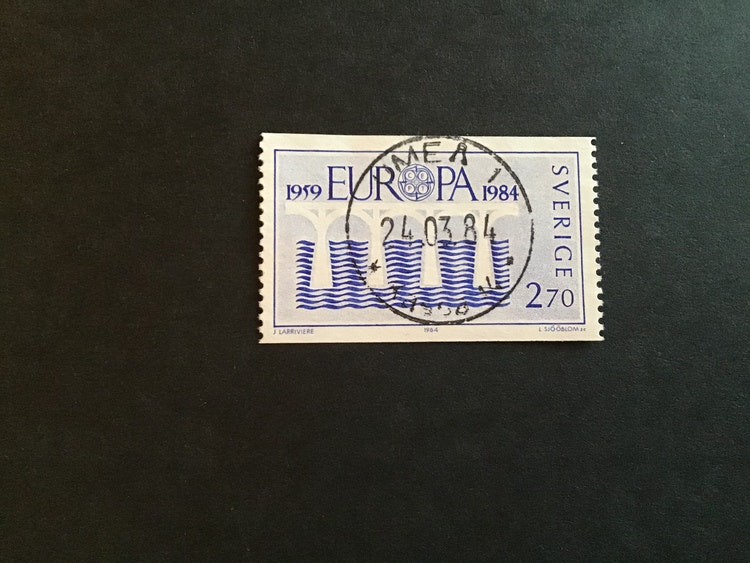 EUROPA XIII 1984 facit nr 1288 LYXSTÄMPLAT UMEÅ 1