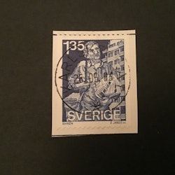 TIDNINGSDISTRUBITÖR 1982 LYXSTÄMPLAT PÅ KLIPP KARLSKRONA 1