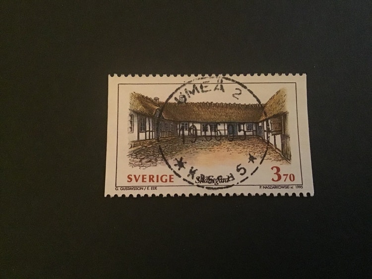 SVENSKA HUS I 1995 facit nr 1890 LYXSTÄMPLAT UMEÅ 2