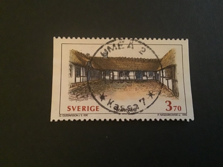 SVENSKA HUS I 1995 facit nr 1890 LYXSTÄMPLAT UMEÅ 2