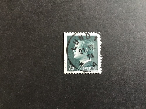 CARL XVI GUSTAF TYP I facit nr 869 B1 PRAKTSTÄMPLAT LUND 1