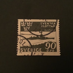 SVENSKA FLOTTAN 1944 STÄMPLAT MÄRKE