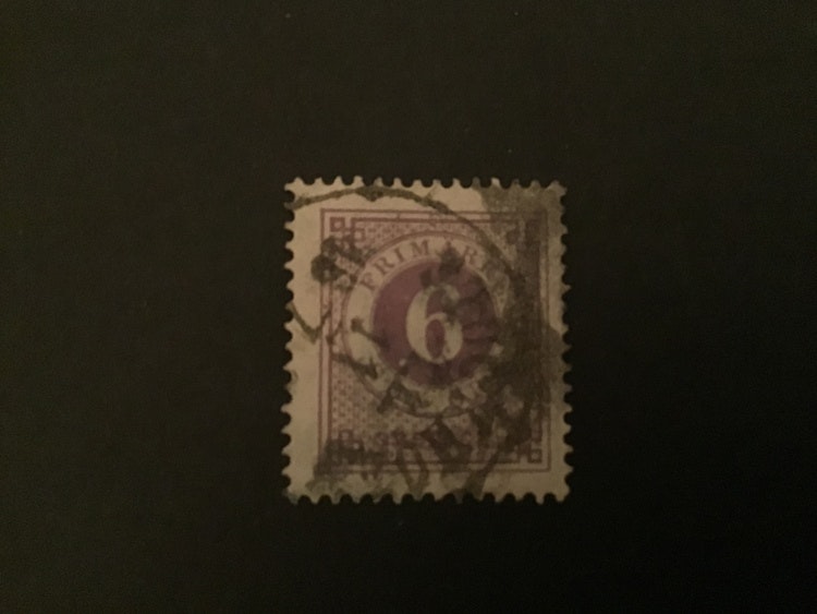 RINGTYP T 13 facit nr 31 stämplat märke