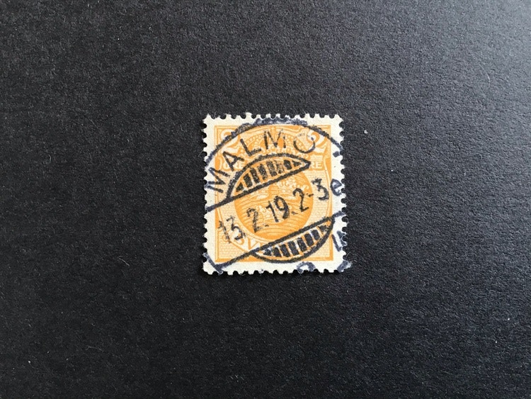 LILLA RIKSVAPNET facit nr 72 praktstämplat  MALMÖ