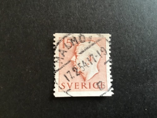 GUSTAF VI ADOLF TYP I facit nr 401 PRAKTSTÄMPLAT MALMÖ 1